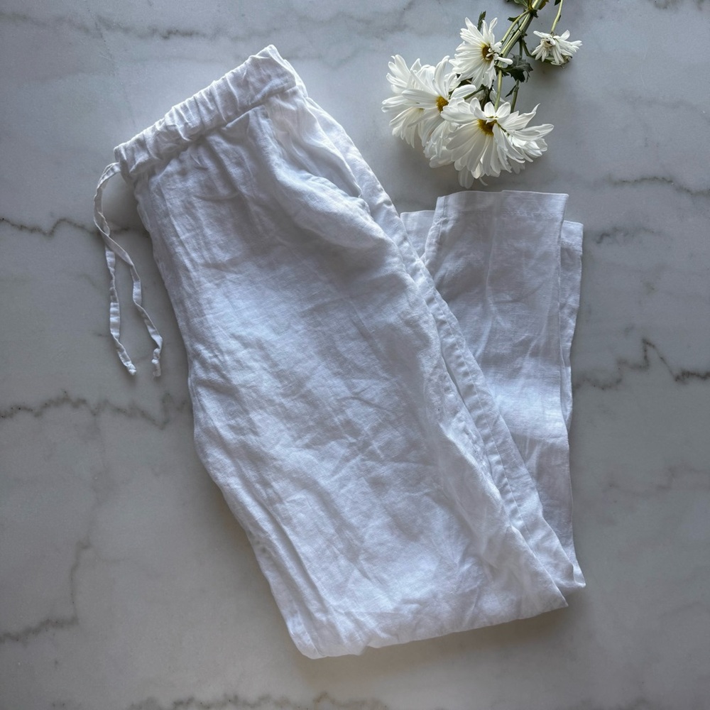 White Linen Pants